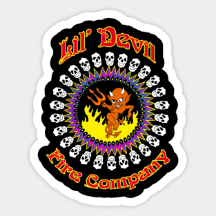 Lil' Devil Fire Company Colour 2 Sticker